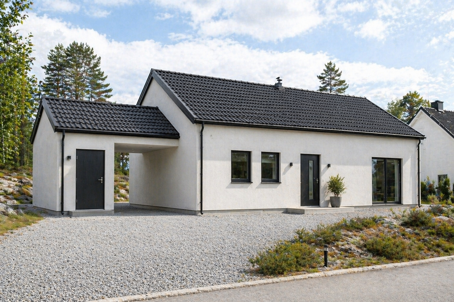 Tidlös villa med minimalistisk arkitektur